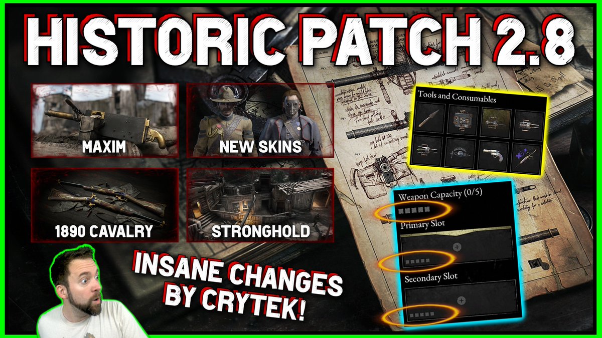 Psychoghost_G's tweet photo. This is probably one of the biggest changes we will see for @HuntShowdown - check out EARLY what 2.8 will bring!
Especially the weapon size rework will change the way how we will build our loadouts!
Thoughts? #HuntShowdown

Video: https://t.co/ff1UlAv0ql https://t.co/B0lqqmTdAX