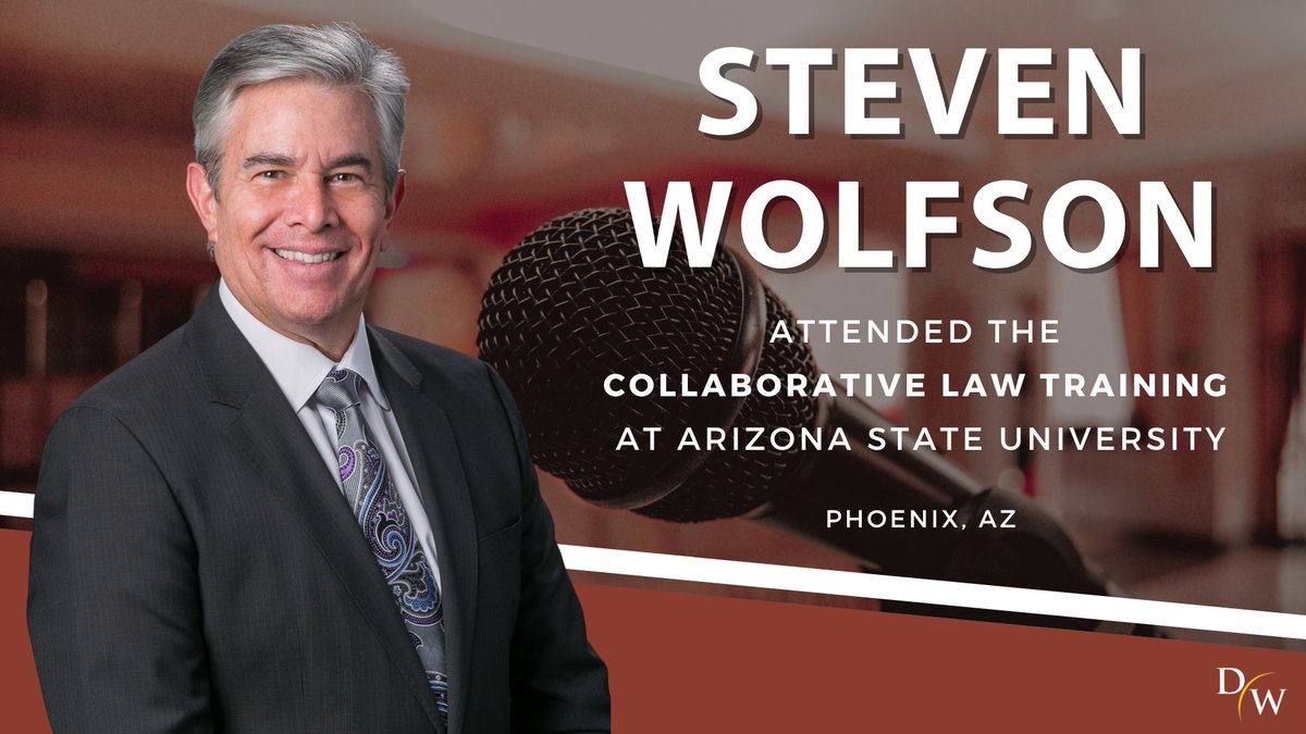 dickinsonwright's tweet photo. Steven Wolfson attended Collaborative Law training at @ASU. The training was conducted by Collaborative Professionals of Phoenix (CPP). The CPP is comprised of a variety of professionals who have been trained in the collaborative law divorce process: https://t.co/fiZQyPWXKW https://t.co/rxnL0Xmz0z