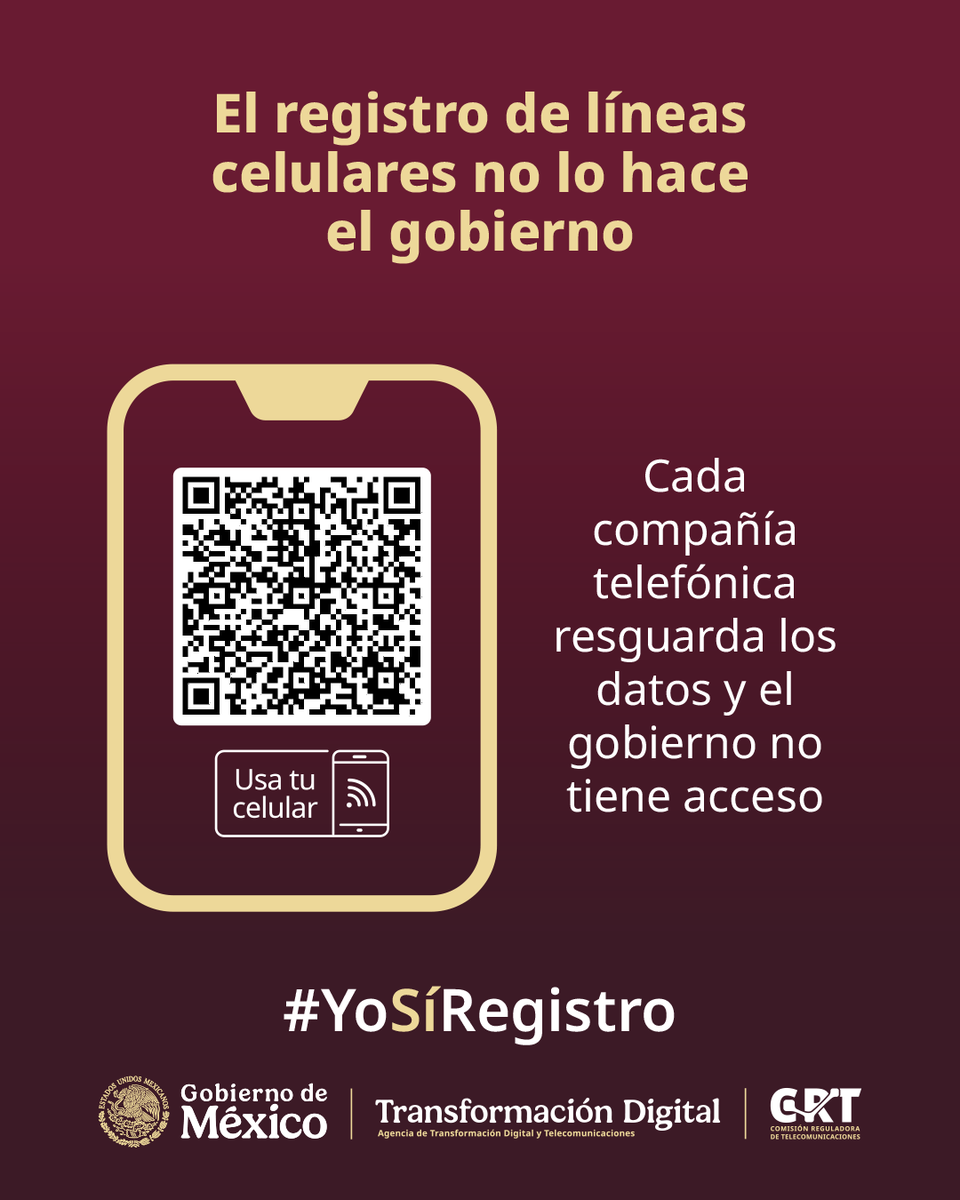 SLPFinanzas's tweet photo. 📱 🔐 Registrar tu línea celular es una medida para proteger tu identidad. Mantén tus datos asociados a tu número, elige tu compañía en el portal oficial y sigue conectado de forma segura.

🌐 https://t.co/I9zsjOPiUv https://t.co/O2m4TUav5N