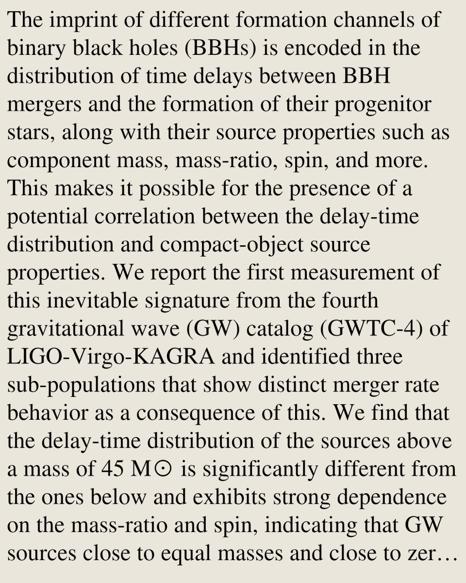 PRXI's tweet photo. The First Detection of Sub-Populations in the Delay-Time Distribution of Binary Black Holes in GWTC-4 of LIGO-Virgo-KAGRA

Shaunak Padhyegurjar, Suvodip Mukherjee
https://t.co/7KxST4JRJu [𝚊𝚜𝚝𝚛𝚘-𝚙𝚑.𝙷𝙴 𝚊𝚜𝚝𝚛𝚘-𝚙𝚑.𝙲𝙾 𝚐𝚛-𝚚𝚌] https://t.co/9XTPq8bvgo