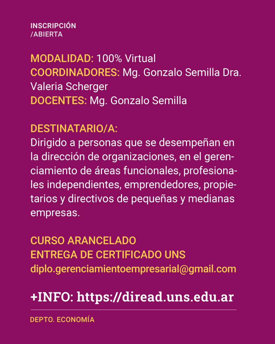 direaduns's tweet photo. 🚀 Las buenas ideas necesitan gestión para convertirse en resultados.

Ya está abierta la inscripción al curso “Project Management” de la UNS, una propuesta para fortalecer herramientas de planificación, coordinación y gestión de proyectos.

https://t.co/ltdicBsKTI https://t.co/CI7k9tjIa4