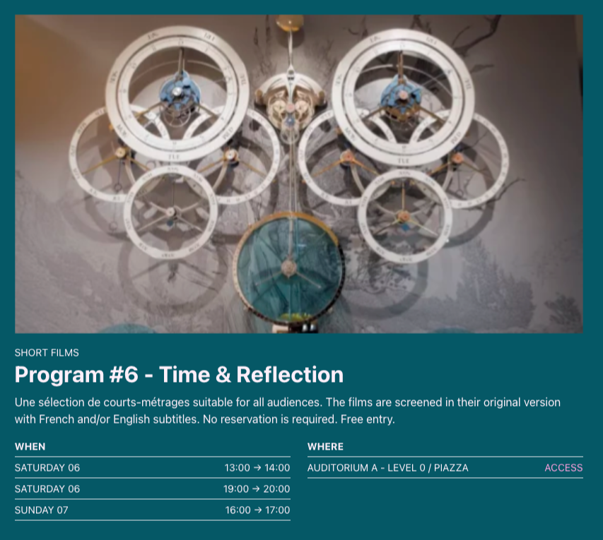 longnow's tweet photo. We're an official selection at CineGlobe Film Festival in Geneva, Switzerland! 𝘌𝘭𝘥𝘦𝘳𝘴 𝘰𝘧 𝘛𝘪𝘮𝘦, our making-of documentary about the Centuries of the Bristlecone art installation, will be premiering at CERN this weekend. We are so thrilled and honored. Stay tuned for on-the-ground updates from the festival.