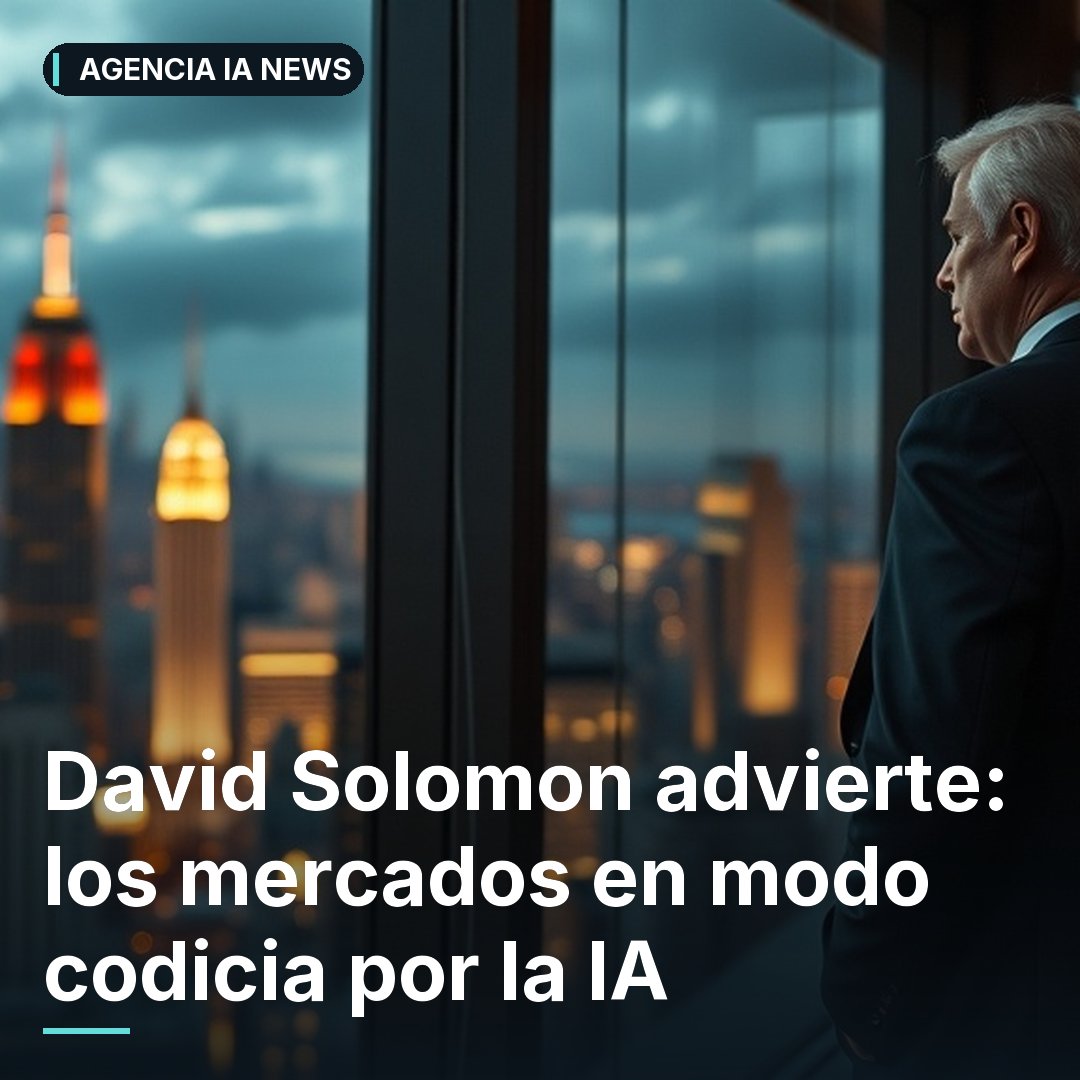 IaNumro's tweet photo. Solomon (Goldman Sachs) avisa: corrección bursátil en 1-2 años por euforia de IA. "La gente no se va a sentir bien"
#GoldmanSachs #DavidSolomon https://t.co/M2FQcXVDvg