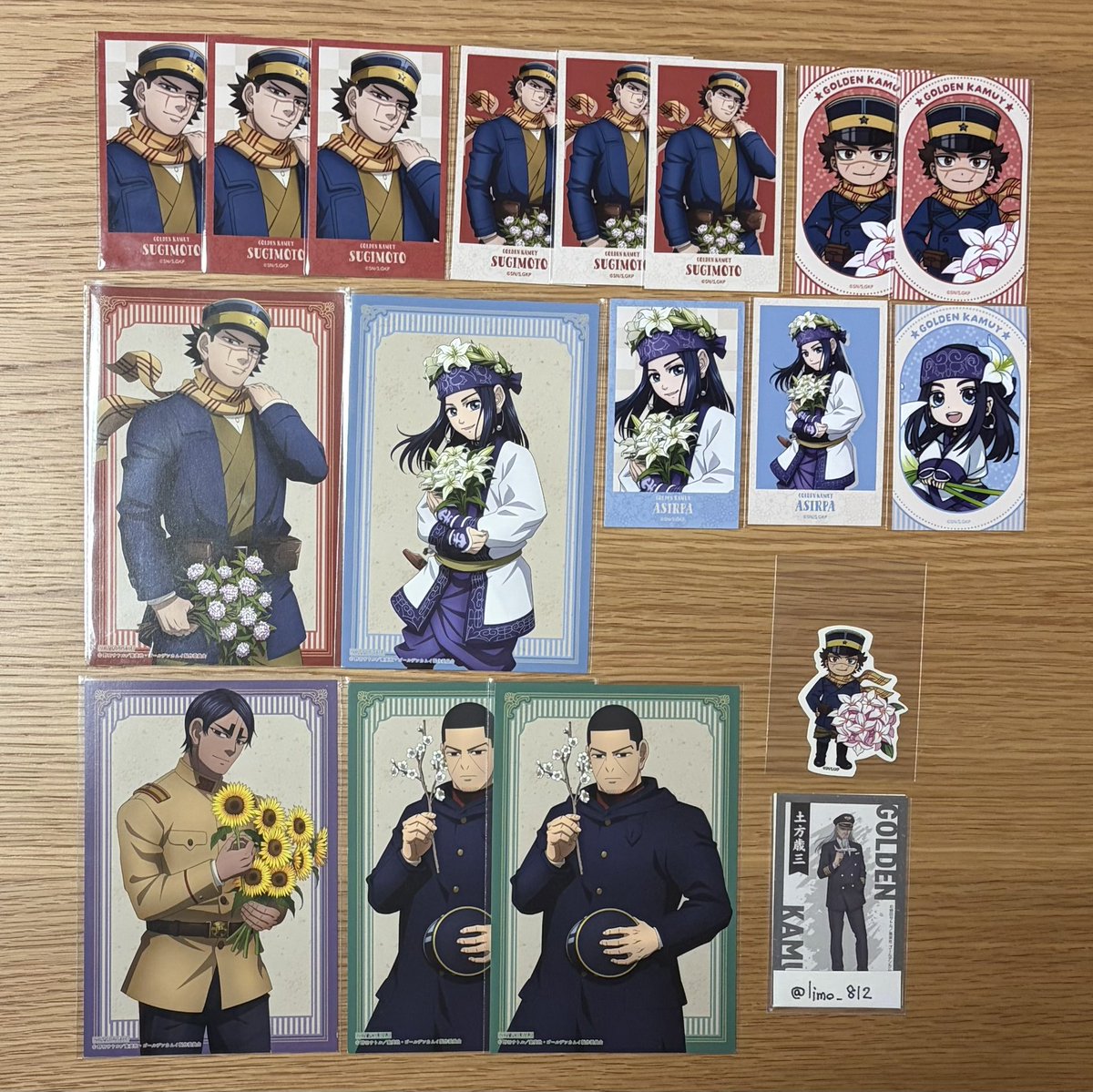 limo_812's tweet photo. 【交換 譲渡】ゴールデンカムイ ドンキ 戦闘準備ver.  カレンド ミニブロマイド 特典 アトコ メモリーカットステッカー

譲 ▶ 杉元 アシㇼパ 鶴見 月島 鯉登 …

求 ▷ 土方 or 定価+送料
         詳細は画像4枚目🧚‍♂️

郵送のみになります📮
よろしくお願いいたします( ¨̮ )︎︎ https://t.co/TFbvp2joDb