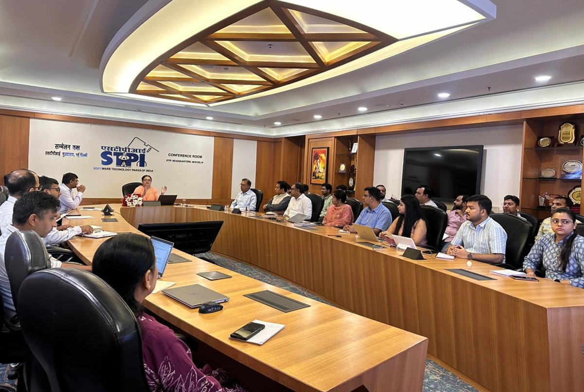 stpiindia's tweet photo. STPI organised a workshop today on Gender Sensitisation & POSH Awareness, led by Smt. Namita Malik, Joint Director, Institute of Secretariat Training & Management (ISTM), New Delhi. Conducted in hybrid mode, the session was attended by STPI employees across India and empowered the participants with insights on workplace dignity, gender sensitivity and POSH compliance, reinforcing STPI’s commitment to a safe and equitable work environment. ✊

#STPI #GenderSensitisation #POSHAwareness #SafeWorkplace #InclusiveWorkplace #GenderEquality #DiversityAndInclusion #WorkplaceDignity #POSHCompliance #EmployeeAwareness  

@GoI_MeitY @AshwiniVaishnaw @JitinPrasada @SecretaryMEITY @arvindtw @_DigitalIndia @NeGD_GoI