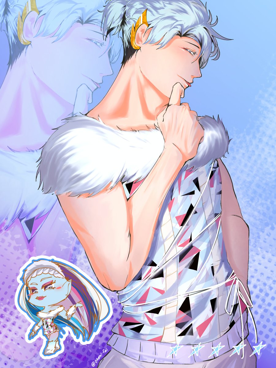 rondelegi's tweet photo. Crossover Pandavva x Monster High(4/5)
.
.
(Hidup melet🤭🩵)
Nakula Nalendra as Abbey Abominable
#Nakulanalendra #Nakulukis https://t.co/srmgHTFmuh