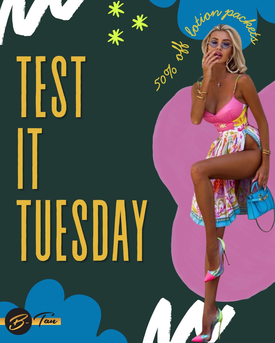 BTanGeorgia's tweet photo. Try something new! Today we have 50% off all packets of lotion!

#btan #btangeorgia #tanning #tuesday https://t.co/9cZa8i3pVZ