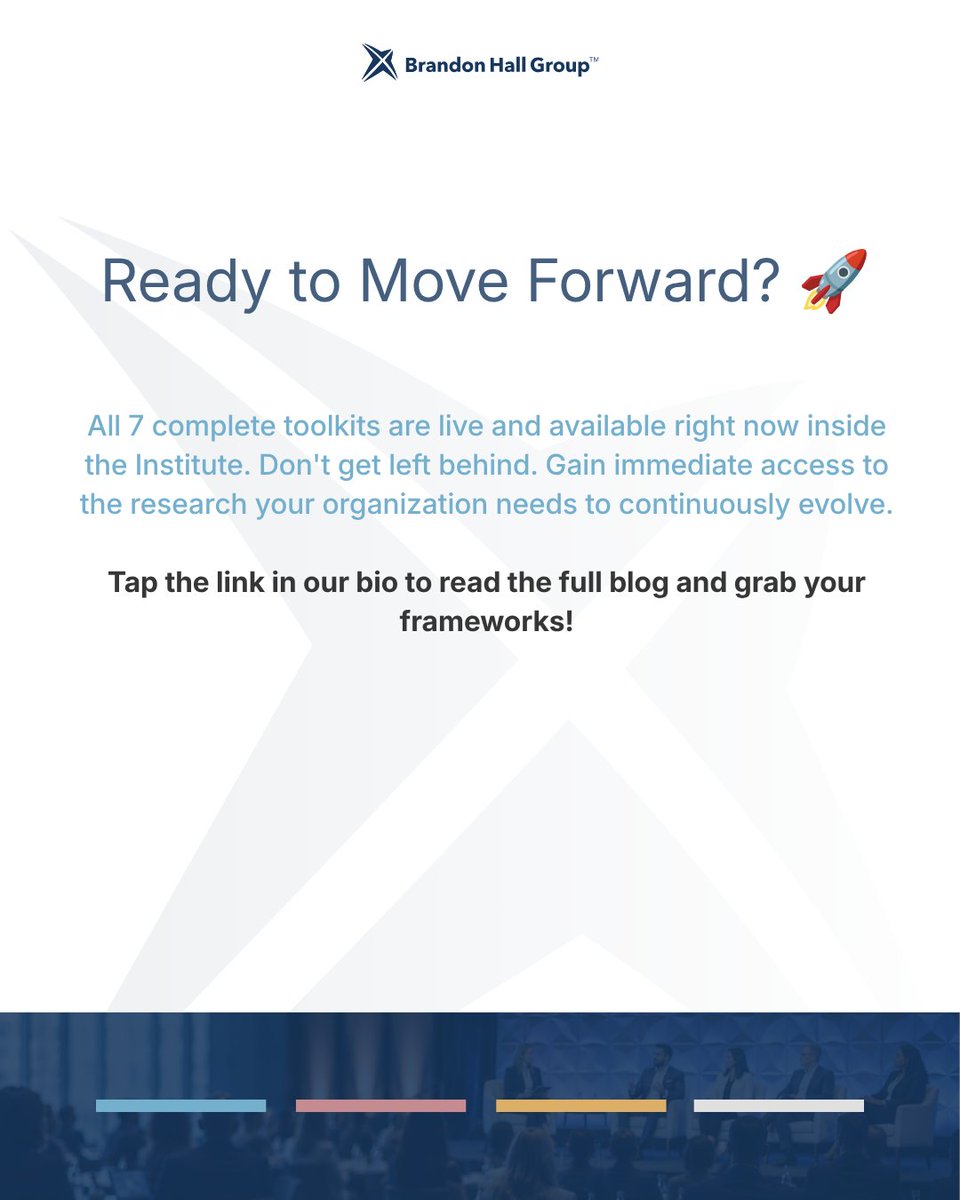 BrandonHallGrp's tweet photo. 2026 is the Year of Progression. 📈

Navigating AI, shifting workforce expectations, and business demands means success is no longer about just keeping pace. It’s about continuously advancing.

To help leaders move from aspiration to action, our CEO, @MikeCCooke, just announced 7 new Progression Models covering the core disciplines of HR excellence. These cover everything from L&D and Talent Management to Diversity and Rewards.

Each model includes a complete toolkit:
🔹 Research Summaries for insights
🔹 Playbooks for strategy
🔹 Workbooks for hands-on execution

Stop guessing and start advancing. All 7 frameworks are live right now inside the Institute.

🔗 Tap the link below to read the full blog and unlock your tools!
https://t.co/KcoMLPiIFI

#HRExcellence #HumanResources #LearningAndDevelopment #TalentManagement #BusinessStrategy