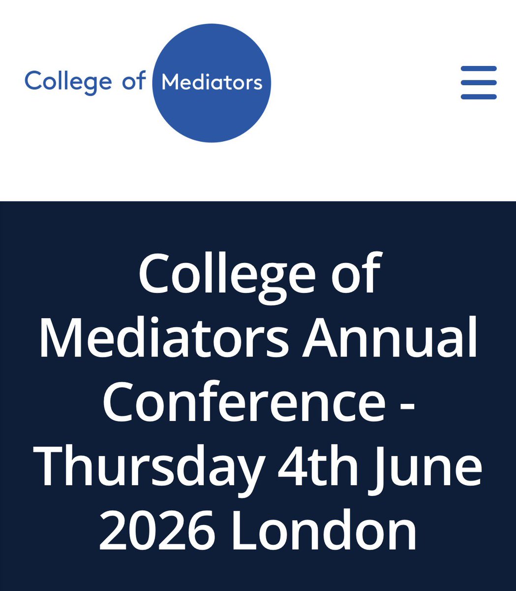 laurakirk1970's tweet photo. Looking forward to facilitating “Where Mediation Meets Community” at @CollofMeds  Annual Conference this Thursday at Westminster University, London

We’ll be exploring the realities of #CommunityMediation, where conflicts can be emotional, long-running with shared histories https://t.co/BNlDHCF20d