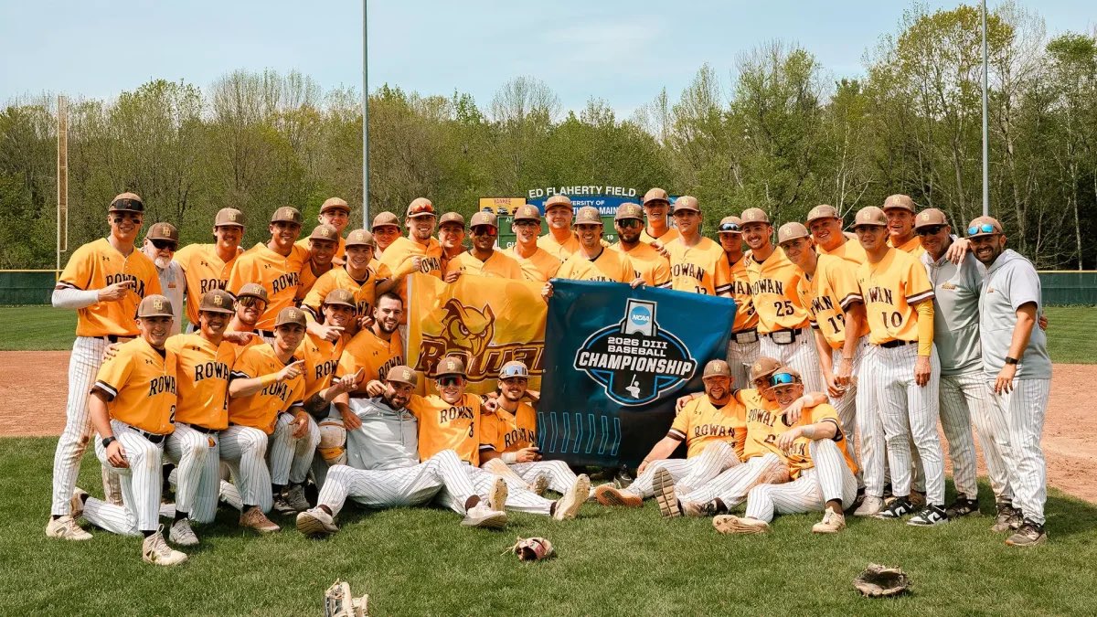 JordanFriedmann's tweet photo. @RowanBaseball_ last 6 years

3x College World Series Appearances 
5x Regional Champions 
4x NJAC Regular Season Champions
2x NJAC Tournament Champions

9 total dogpiles, lifelong memories and brothers. Great time to be a Prof! https://t.co/2pgfJllsd7