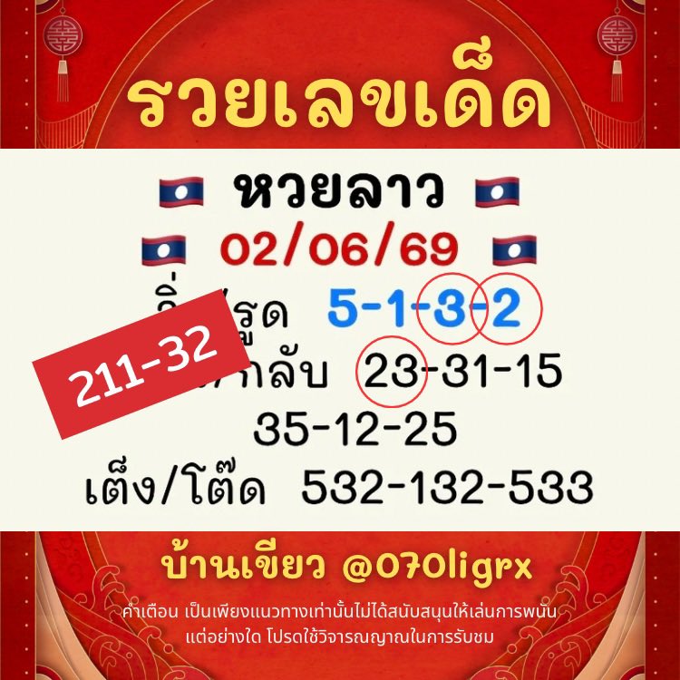 ruaytode's tweet photo. 🎯 แนวทางลงใหม่ทุกวัน
🎯 สนับสนุนเรา ด้วยการกดติดตาม กดแชร์ 
🎯 คอมเม้นใต้โพสต์ เพื่อเป็นกำลังใจ
🙏🏻 แฟนพันธุ์แท้ 👉🏻 ไลน์ : @ 070ligrx (มี @ ด้วย)
.
#หวยงวดนี้ #หวยรัฐบาลไทย #หวยฮานอย #หวยมาเลย์ #หวยลาว https://t.co/697B3KU84v