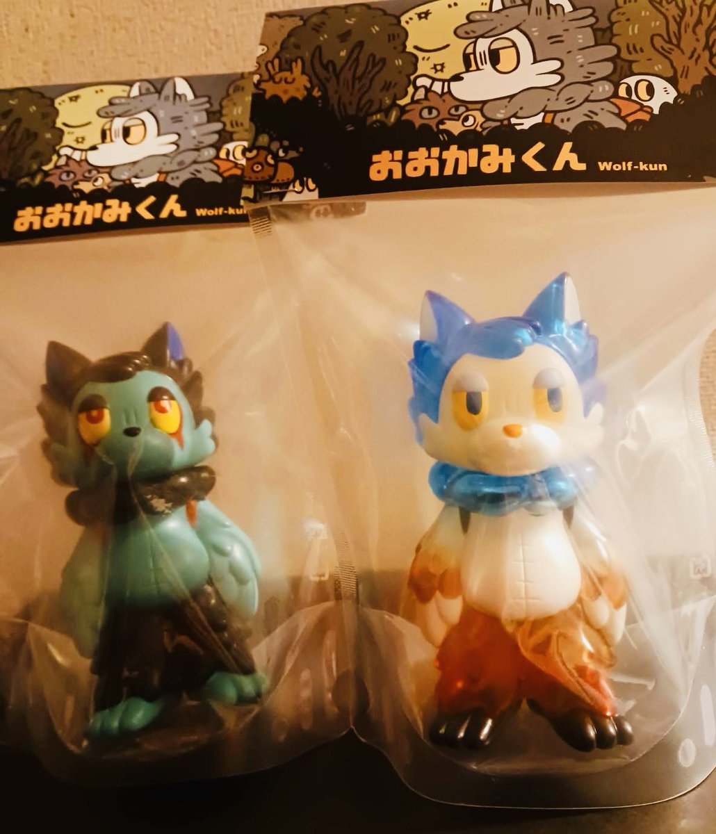 念願のおおかみくんをGET✨ デビルマン&夜明け🐺 この2体が揃って