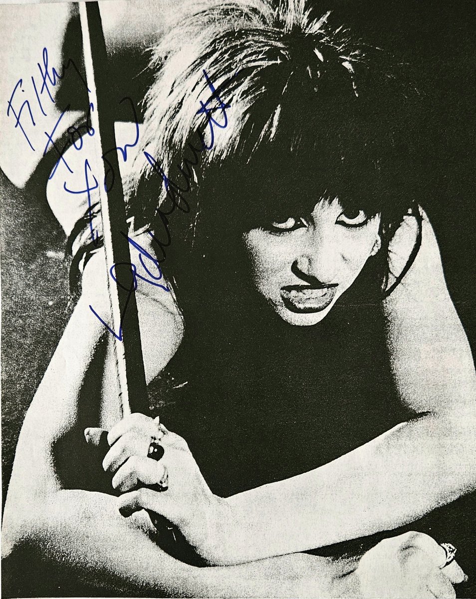 RenNathalie1's tweet photo. Wishing the remarkable Lydia Lunch a fabulous 67th Bday! Lydia is such a multitalented, outspoken and fearless artist, I've loved her since I was a teen, huge influence on me. I got to see her with Teenage Jesus and the Jerks, amazing show. Here's my signed picture of Lydia🤩 https://t.co/xfR3Vv0MFP