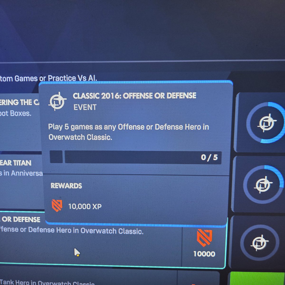 urlbill's tweet photo. @aaronkellerOW @PlayOverwatch The challenges arent working properly :"( https://t.co/tPTIIVUx3i