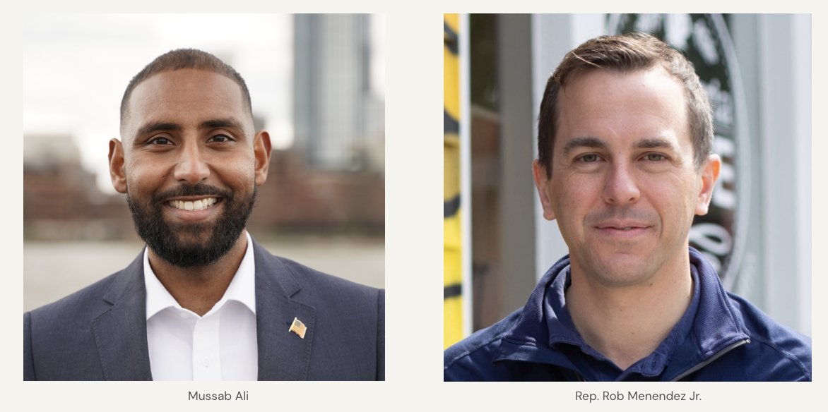 BetterBlocksNJ's tweet photo. Today is primary day in New Jersey.

You can see how Congressman Rob Menendez and his primary challenger Mussab Ali stack up on issues related to housing policy, mass transit, and street safety in the NJ-08 race.

Link to their responses below: https://t.co/lfbXTykTi5