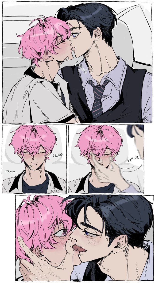 k437us's tweet photo. #돌핑 was that supposed to be a kiss, kid https://t.co/cIIpepbzx7