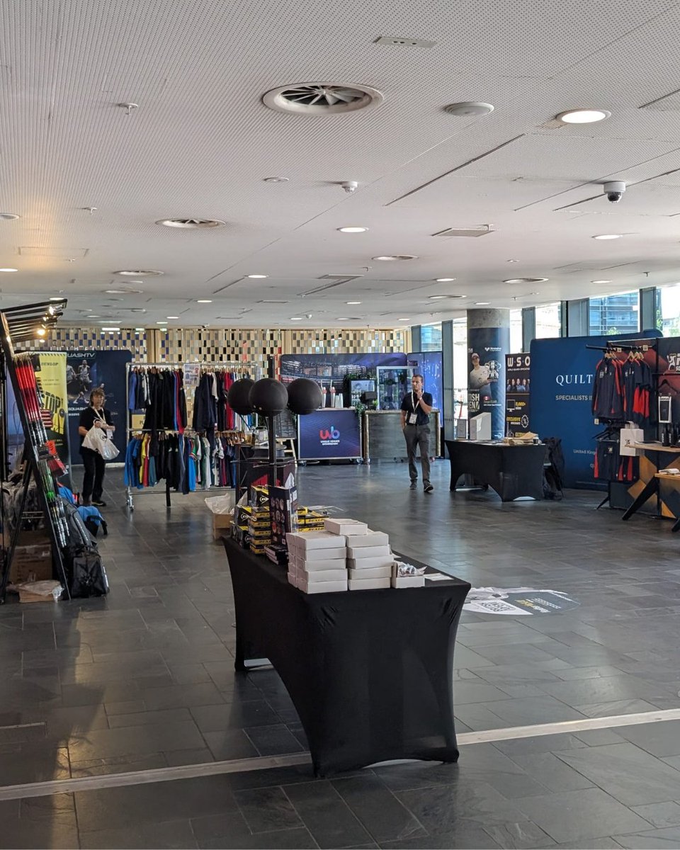 uvbirmingham's tweet photo. UVB welcomes the Professional Squash Association back for the 4th year! 🎉

What started as a transformation of The House at @BirminghamRep is now one of our favourite annual events. Once again, the stage has become a world-class squash arena for the British Open Squash 2026 🎭🎾 https://t.co/DI537ck2Lh