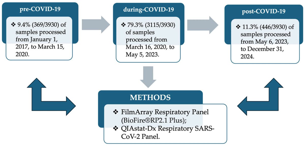 VirusesMDPI's tweet photo. 🦠 A study in Viruses compared respiratory virus prevalence before, during, and after the SARS-CoV-2 pandemic, showing SARS-CoV-2 dominance during the pandemic, reduced influenza A circulation, and stable rhinovirus/enterovirus trends.

https://t.co/feVm7colqe https://t.co/GBAaeMt6fE