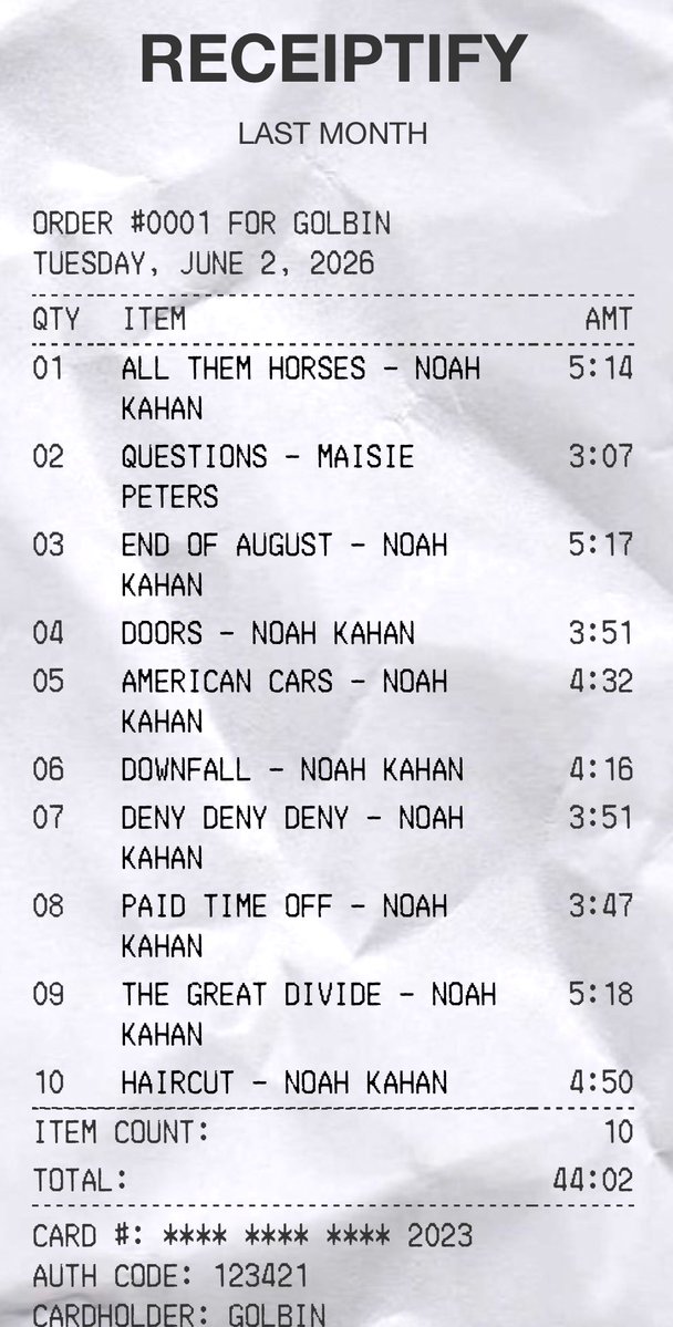 daywalkermp3's tweet photo. i kinda like the new noah kahan album https://t.co/ORnoDYNVmX