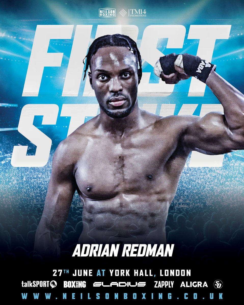NeilsonBoxing's tweet photo. 🚨 FIGHTERS ADDED 🚨

Top prospects Charlie Hamilton &amp; Adrian Redman join our stacked line up on #FirstStrike 🔥

📆 Sat 27th June
🏟️ York Hall
🎟️ £65 &amp; £100
📺 SecondsOut &amp; talkSPORT Boxing &amp; Boxing News
🤝 Zapply &amp; Aligra &amp; Gladius https://t.co/rHTf4fDMGJ