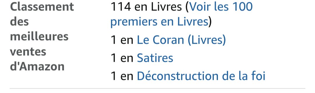 BolbBilal's tweet photo. Incroyable Coran est dans les top ventes Amazon catégories Coran, satire et deconstruction de la foi! Courez l'acheter avant qu'Allah ne le censure ! Lien ⬇️ https://t.co/0B0aE0FeVb