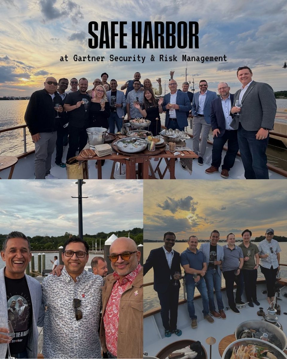 straikerai's tweet photo. Last night, Straiker and Endor Labs brought customers and prospects together for an evening on the Potomac.

Thank you to everyone who joined us.
#GartnerSec #GartnerSRM #infosec #infomationsecurity #AgenticAI https://t.co/6iVGZzvB4H