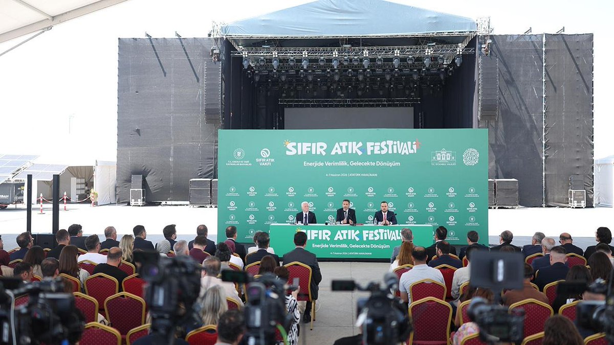 Ismet6155's tweet photo. Enerji ve Tabii Kaynaklar Bakanı Alparslan Bayraktar, 4-7 Haziran'da düzenlenecek Sıfır Atık Festivali'nin elektriğinin tamamen yenilenebilir kaynaklardan sağlanacağını açıkladı. https://t.co/YedbhMVMrW