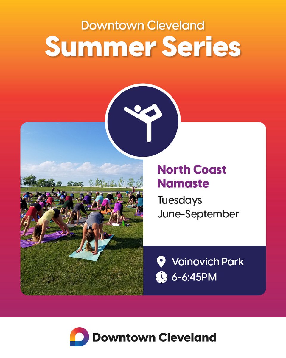 DowntownCLE's tweet photo. Downtown Cleveland’s Two for Tuesdays fitness series features Kickboxing on the Square AND North Coast Namaste!

Join these free, 45-minute outdoor recreation opportunities to get outside, get fit, and have fun. 

Learn more about our summer series at https://t.co/aXWPkeHoaG! https://t.co/Oyot7NXvTG