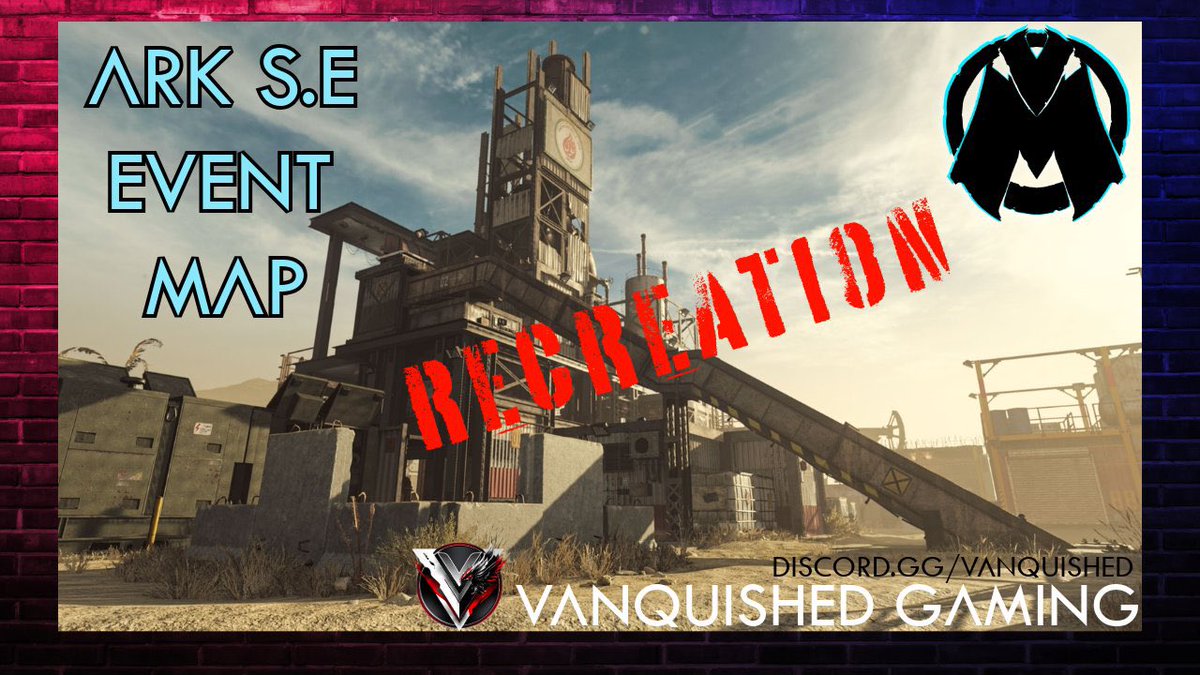 VanquishedGG's tweet photo. Amazing PVP event map recreation by @MadnessVlads! 
Come experience Rust from Call Of Duty in the Ark space during our next upcoming event held only on Vanquished Forever Event Map! Stay tuned in on the discord for its announcement!
https://t.co/hFqYbkhZsV https://t.co/BG0j6iaFqW