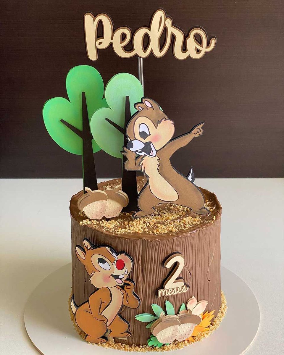 BTPBlog's tweet photo. Chip and Dale Two Month Birthday Cake 
made by Doçuras da Ju 
https://t.co/lSiRzKuzoF https://t.co/NLAOs9ML2U