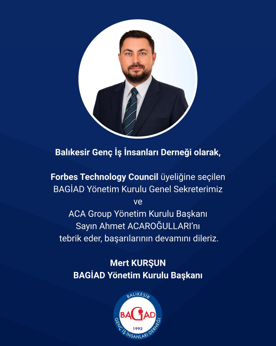 Bagiad_'s tweet photo. #BAGİAD #AhmetAcaroğulları #ForbesTechnologyCouncil #Balıkesir #İşDünyası #Liderlik #Teknoloji https://t.co/HstSzKtfqX