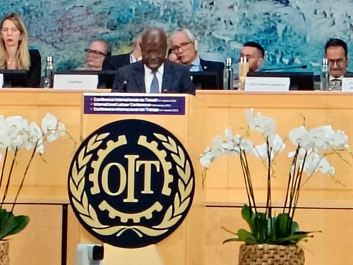 BMSkendra's tweet photo. Geneva Bulletin-01 (02-06-2026) 

 114th International Conference of the ILO inaugurated at Geneva

The 114th International Labour Conference was formally inaugurated on 1st June 2026 at 11.00 at the UN meeting hall. Around 5,000 people from 187 countries, representing Workers, Employers, Governments, and International NGOs as observers. 

The Director General of the ILO, Mr Gilbert F. Hongbo. had submitted the General Survey report on the Changing World of Work. In his report, the DG had highlighted the plight of workers in different parts of the world due to a lack of Freedom of association and social dialogue and a weak Tripartite mechanism. He emphasised the need for quality employment for progress. The DG appealed to the Governments and Employers not to treat labour as a commodity. 

In the Inaugural Session, Ambassador Sri Aridam Bagchi, PMI; Smt. Jose Healtha, First Officer, PMI Geneva; Sri Chaman Lal Guleria, Director, and Sri Prashant Baijal, Deputy Director, Ministry of Labour and Employment, GOI; Sri Alok B Shriram of All India Organisation of Employers ( Employer Delegate ); Sri Atul Sobti, SCOPE & Governing Body Member; Sri B Surendran, BMS (Worker Delegate) ; Dr. Virat Jaiswal, NFITU and Smt. Manjeet Ahluwalia, HMS, has participated. 

Four Committees have been formed based on the agenda. They are: 1) Application of Standards; 2) Platform Economy; 3) Gender Equality, and 4) Social Dialogue and Tripartism.

On behalf of India, 5 representatives are participating.  Sri B. Surendran, All India Organising Secretary, BMS, will act as Delegate. Sri S Mallesham, All India President, BMS; Dr Virat Jaiswal, General Secretary, NFITU; Sri Chandra Sekhar, General Secretary, AITUC, Uttar Pradesh and Smt. Manjeet Ahluawalia, General Secretary, ITDC Employees Union of HMS, are participating as an advisor.  All the Committee meetings have begun today.
