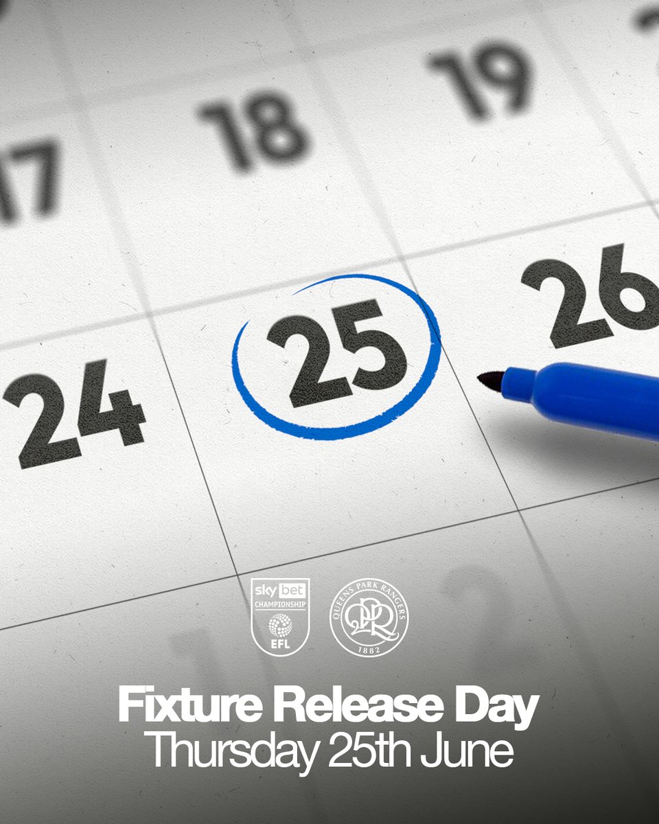QPR's tweet photo. Mark your calendars 🗓️ https://t.co/OI2ZYFA4jy