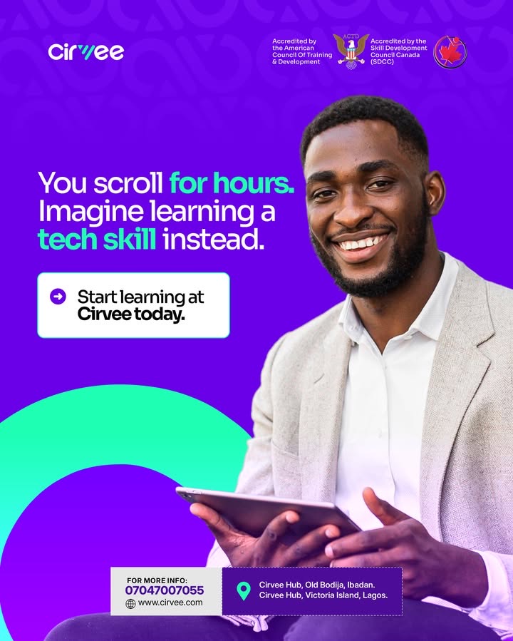 hellocirvee's tweet photo. You already spend hours online anyway 👀

Why not use some of that time to learn a skill that can actually change your future? 🚀

Start learning with Cirvee today 💜

#cirvee #techskills #cirveeacademy #explore https://t.co/aDD021DEwJ
