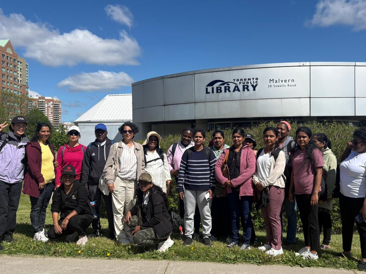 safssorg's tweet photo. SAFSS Finch Centre students visited the newly renovated Malvern Library! They toured the space, learned about community resources, and received their own library cards — supporting independence, language development, and community integration.  #SAFSS #MalvernLibrary #Newcomers https://t.co/KMtjaBDvqv