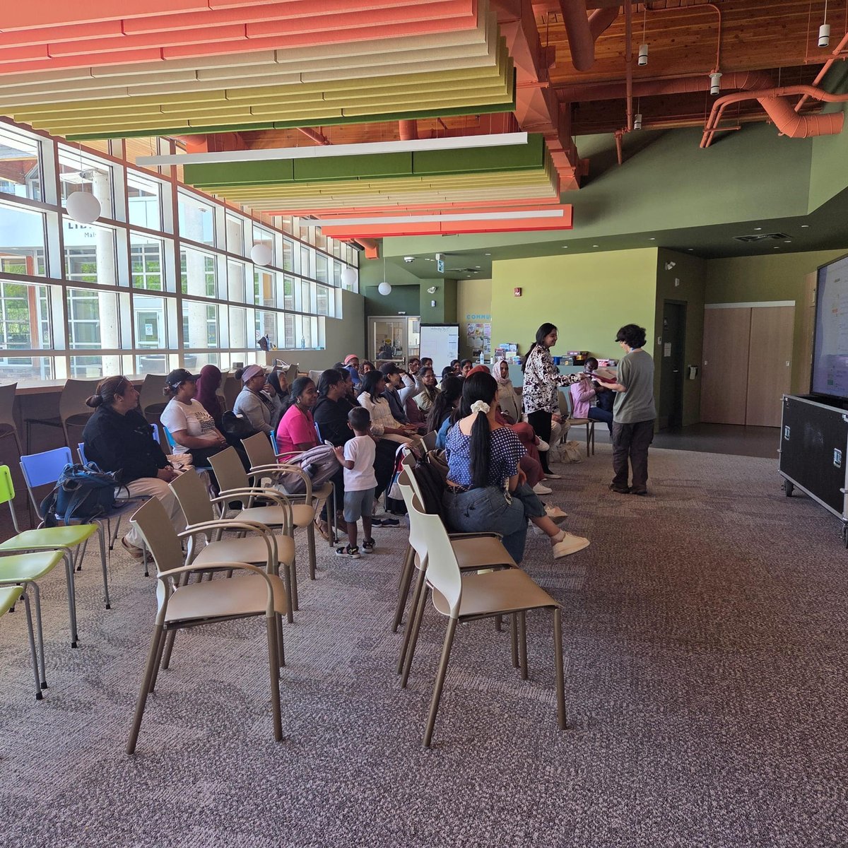 safssorg's tweet photo. SAFSS Finch Centre students visited the newly renovated Malvern Library! They toured the space, learned about community resources, and received their own library cards — supporting independence, language development, and community integration.  #SAFSS #MalvernLibrary #Newcomers https://t.co/KMtjaBDvqv
