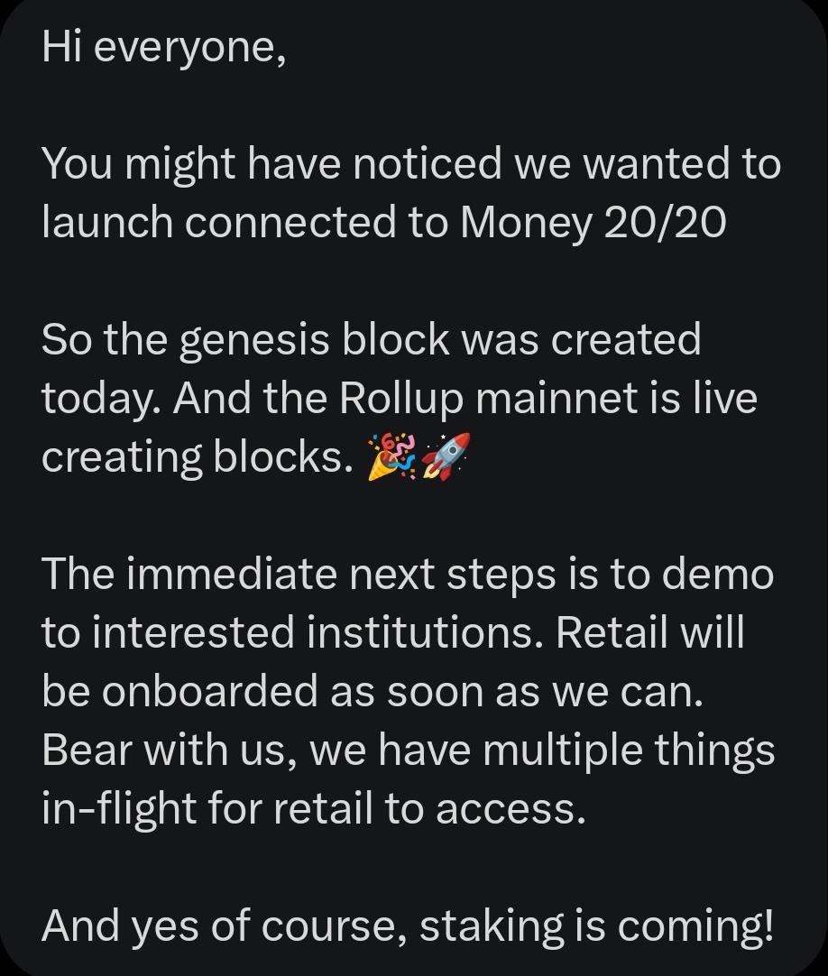 Legitcryptonerd's tweet photo. $Qnt 👀 

Message by:

Dr. Luke Rily
Head of Innovations
Quant Network

10 mins ago from Telegram..
Things are heating up for #Qnt 🚀🚀🚀 https://t.co/FOjeaRwyyo