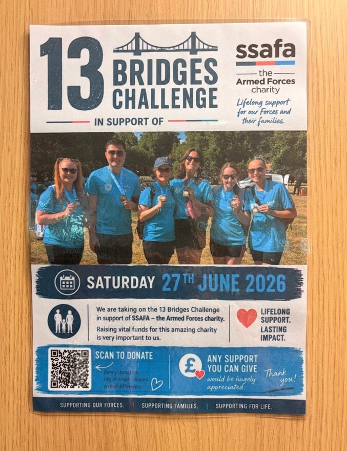 TIBCaretakers's tweet photo. Today we have hosted a special military-themed staff lunch at TIB Services as we prepare for the #13BridgesChallenge on 27th June for @SSAFA.
You can donate to this great cause here 👇 https://t.co/x6F1fnvfOT
#SSAFA #TeamTIB #SupportOurForces #Fundraising #Veterans https://t.co/zb0RYOQ4DB