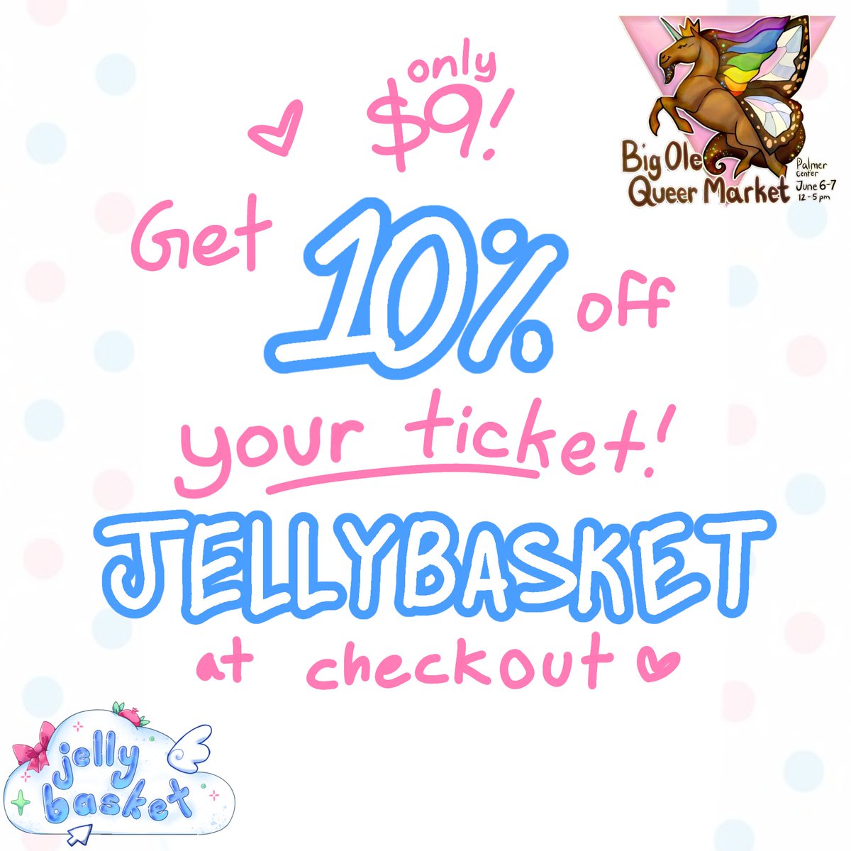chirisamaa's tweet photo. I will be tabling this weekend at Austin, Texas' Palmer Events Center for Big Ole Queer Market!! ❤️ 

Use my code JELLYBASKET if you want a cheap ticket!! (10% off, so $9)

Very excited for this :D https://t.co/BJxCQq7SX4