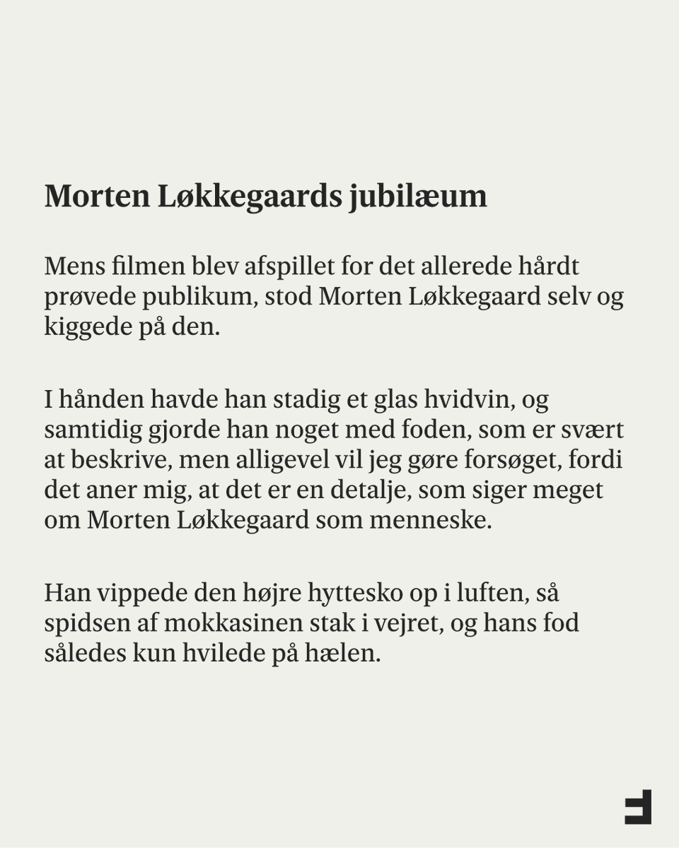 frihedsbrevet's tweet photo. Hvordan gik det, da Morten Løkkegaard – af nogle kendt som "Mister Milano" – holdt sit 15-års jubilæum på Christiansborg? Og skal der virkelig kun gå fem år, efter at man har holdt 10-års jubilæum, før man skal fejres igen?

Det kan du læse om i denne uges stuegang fra Mads Brügger, der også har været forbi en afskedsreception hos Enhedslisten og begivenheden "Velfærdens Talent 100". 

Læs hele reportagen via linket i kommentarsporet.