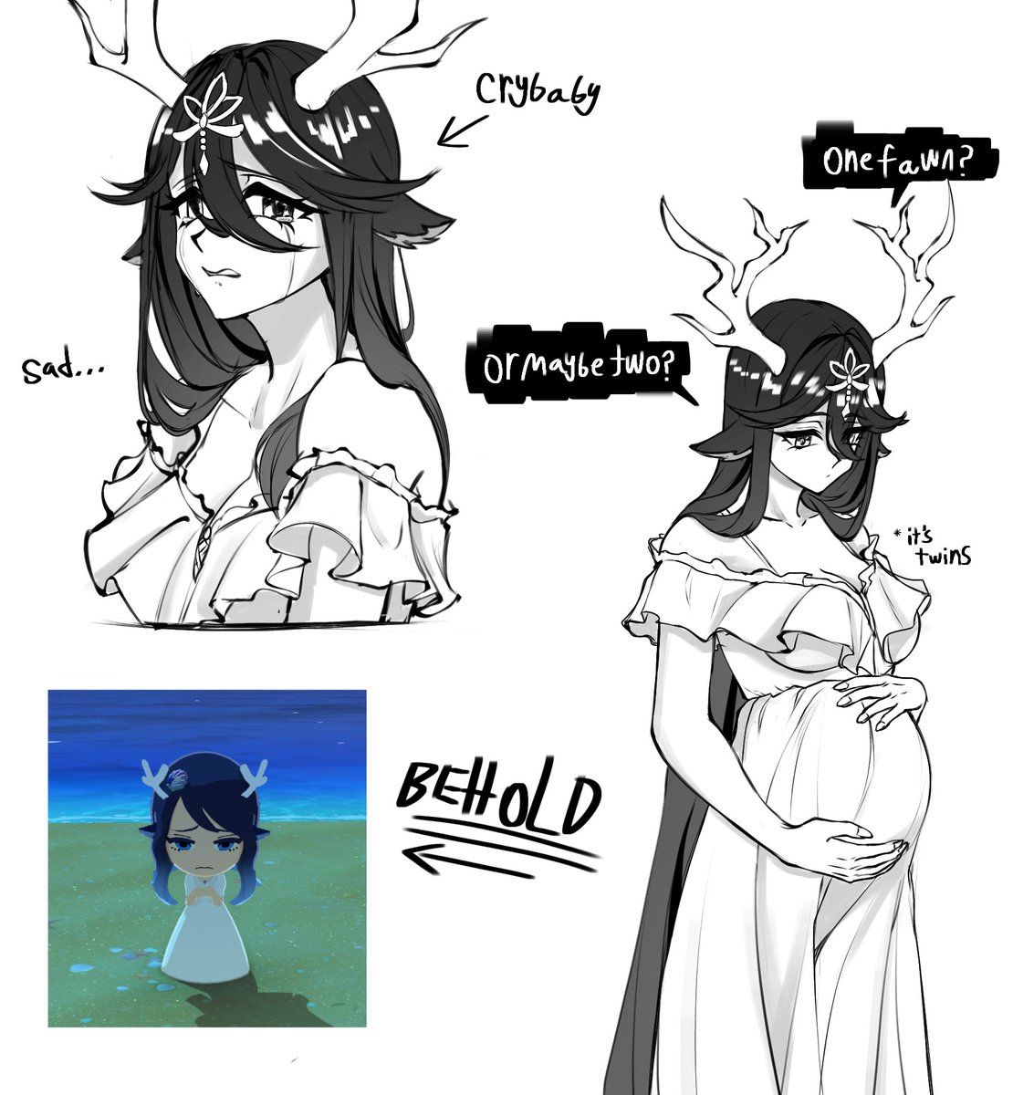 Rxhabtea's tweet photo. No one here knows her but I missed drawing her 😞🤞 https://t.co/FAAqpxHBvg