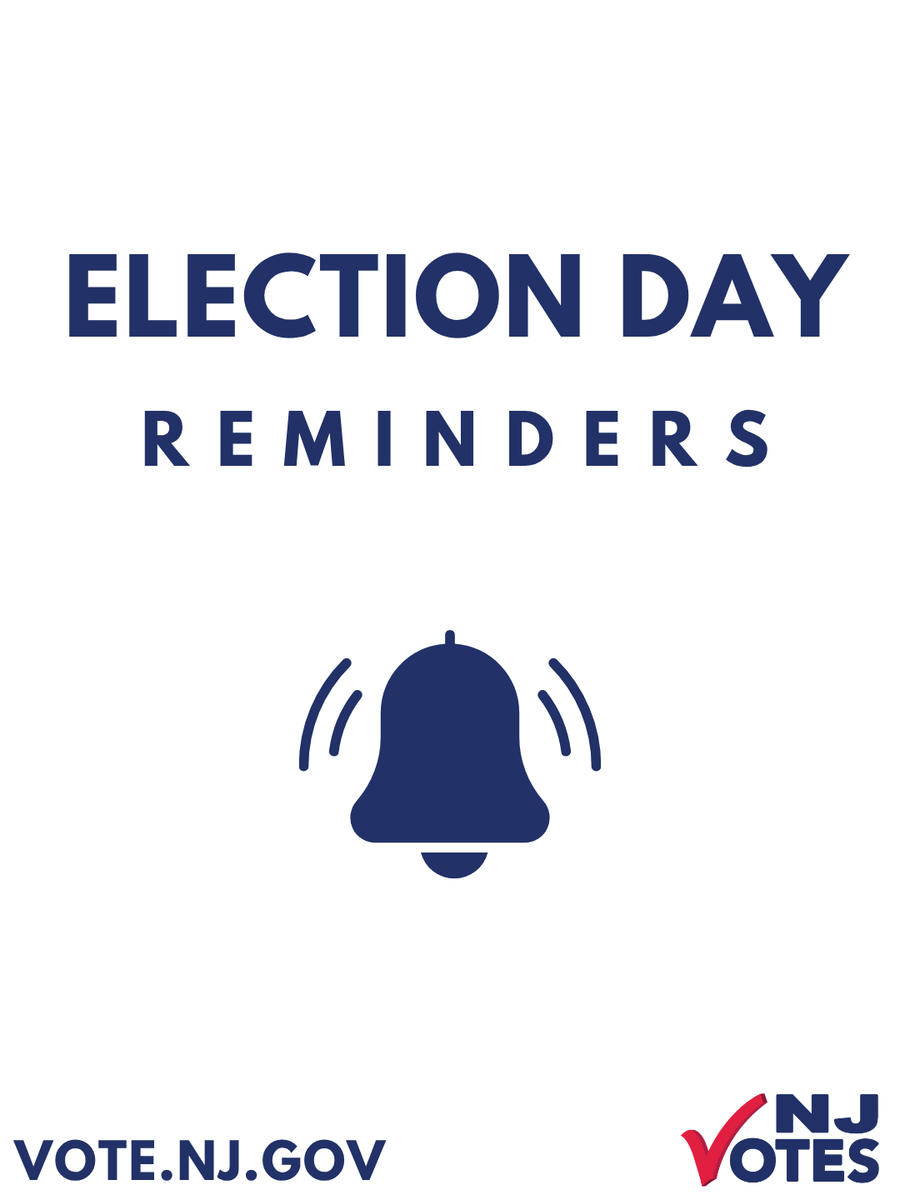 NJ_Votes's tweet photo. It’s #ElectionDay! Whether you are voting by mail or heading to the polls to vote in person, be sure to cast your vote by 8pm today, June 2. Find secure drop box locations and polling place information at https://t.co/zLQu7O8lvD. #NJVotes https://t.co/3FTSME0Cel