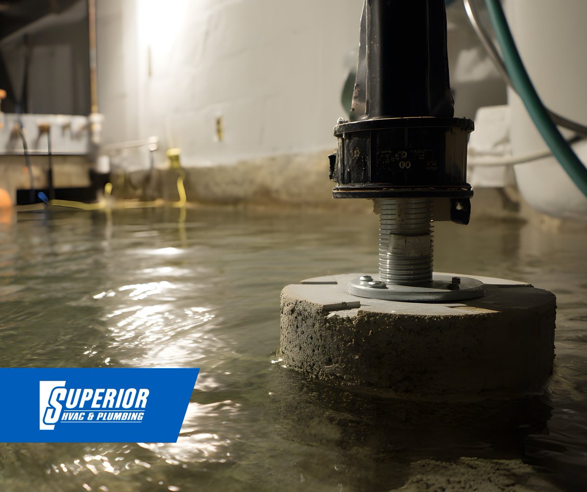 SuperiorMD's tweet photo. ⛈️ Storm season is here! ⛈️ Protect your home with sump pump service and avoid flooding (and concern) this summer!

https://t.co/S1zZqCkSUB
 
 #Plumbing #HomeMaintenance #Seasonal #SuperiorHVACandPlumbing https://t.co/m1HQKy3MH3