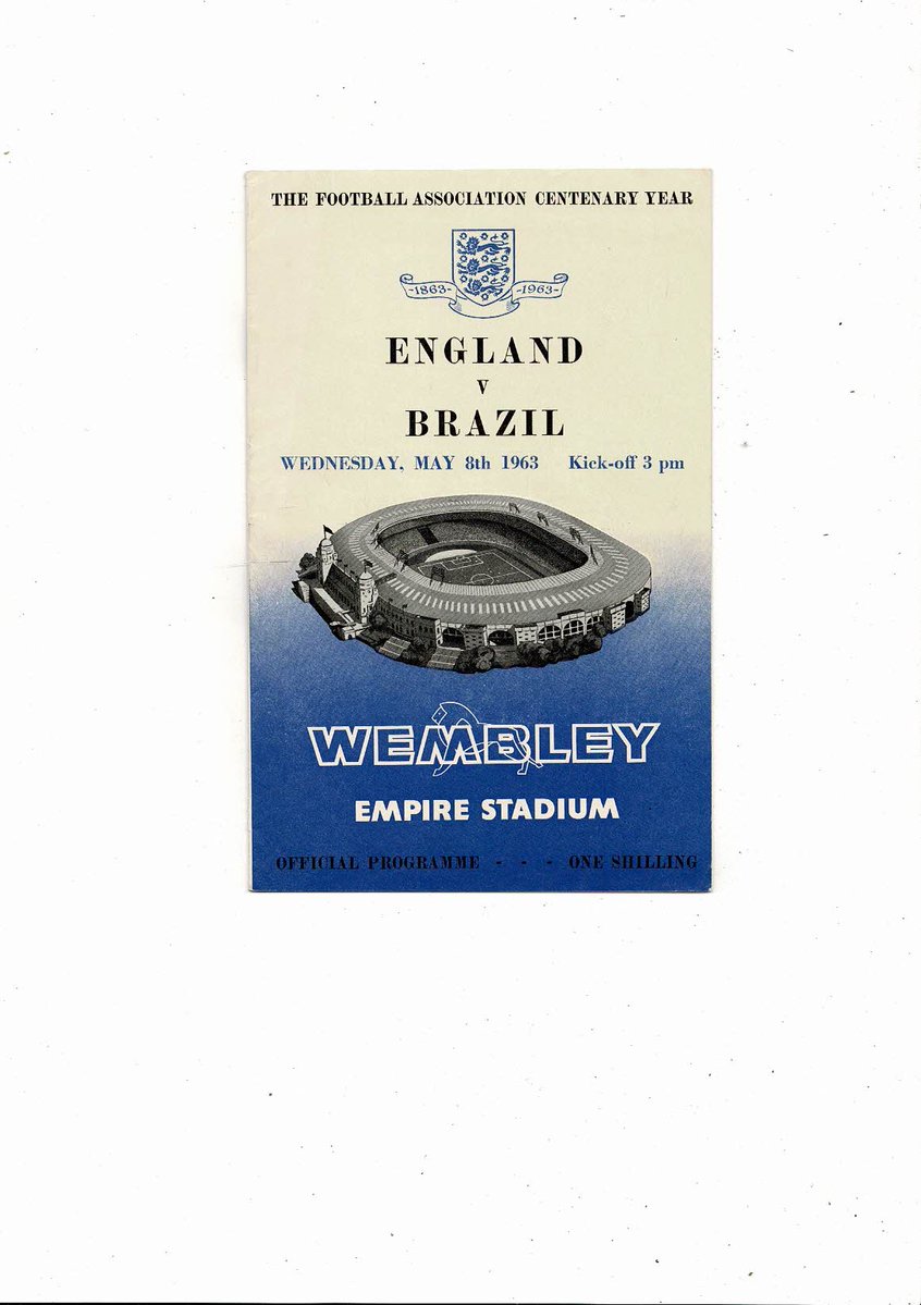 bobsprogrammes's tweet photo. 1963 England v Brazil Football Programme
£4 + Postage
Now available @ https://t.co/SGCCLsLok9
@England  @3Lions_  @threelions_fans @WEnglandfans  @EnglandFootball @EnglandFans5 @brazilsoccertm @BrazilSoccerEN https://t.co/gYkniVkMCZ