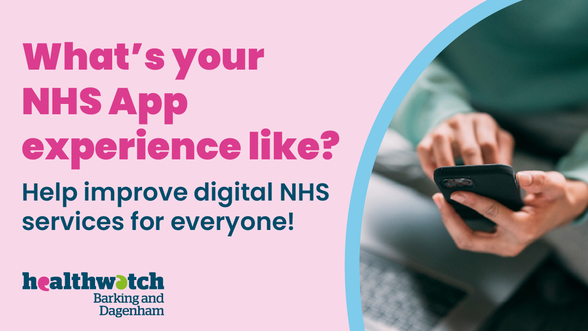 HealthwatchBD's tweet photo. Not using the NHS App? Your views are just as important. Tell us what barriers or challenges stop you from using it in our short survey: https://t.co/avVlXO4vTs #DigitalInclusion #NHSApp https://t.co/q5gD1E0hnB