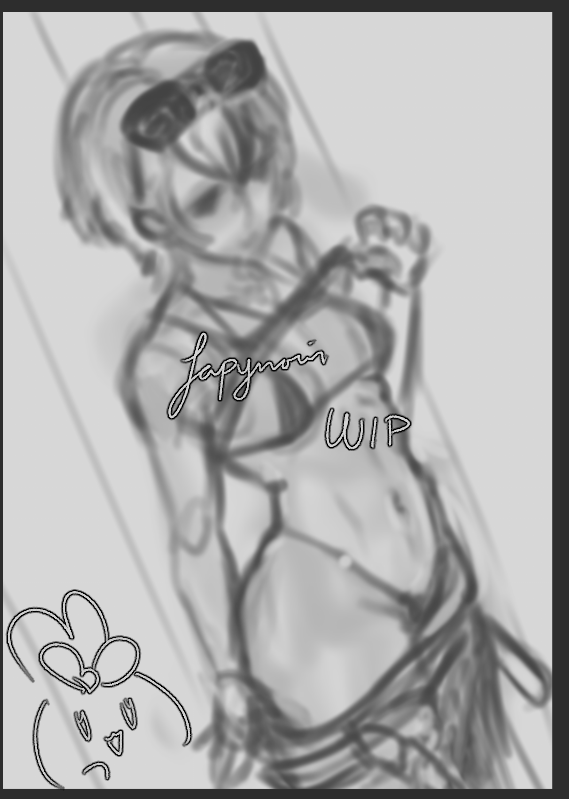 lapynoir's tweet photo. Comm WIP~ I think this one's gonna turn out really cute and sexy!!! 👀👀👀 https://t.co/ZpMYOB2iNG