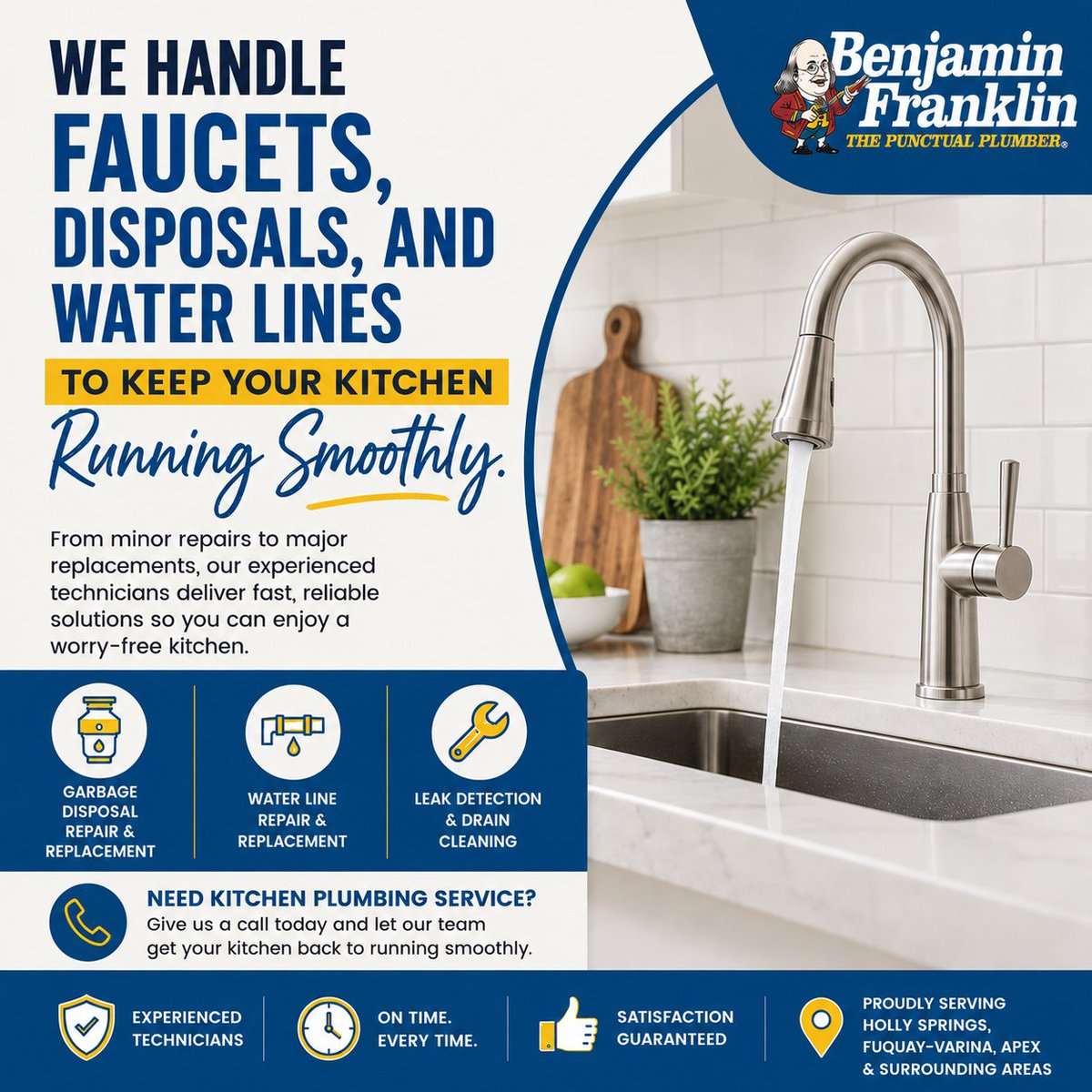 BFPHollySprings's tweet photo. Your kitchen plumbing works hard every day. From dripping faucets and worn-out disposals to leaking water lines, small issues can quickly turn into bigger problems if left unchecked.

📍 Serving Holly Springs, Fuquay-Varina, Apex, and surrounding areas. https://t.co/JH98PKUqf1