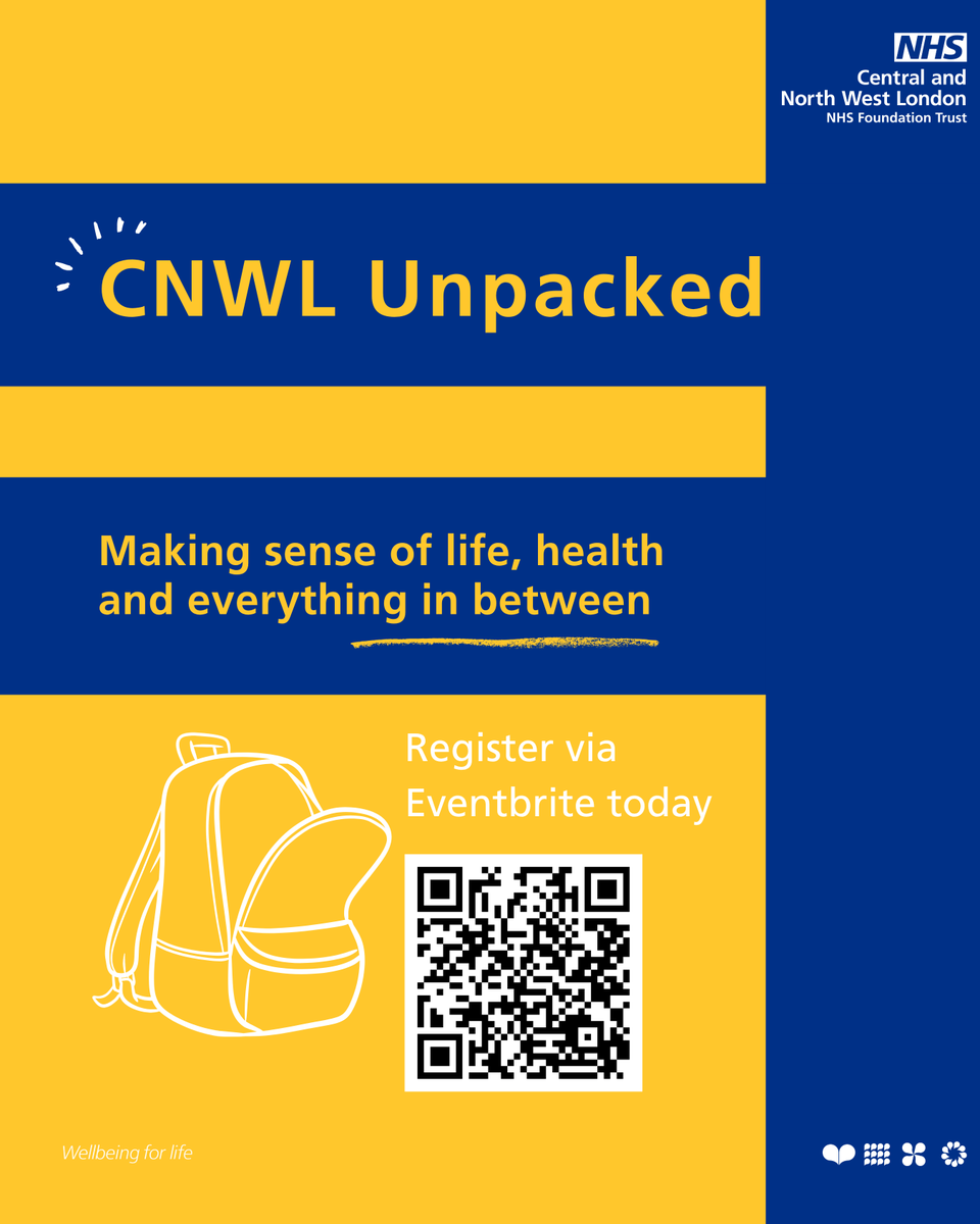 CNWLNHS's tweet photo. We're introducing CNWL Unpacked our new free webinar series bringing you honest conversations and expert insight on health and wellbeing topics that matter to you and your family.

🔗Find out more and register here: https://t.co/lVFkcYLrEL https://t.co/FN4Orqt9fE