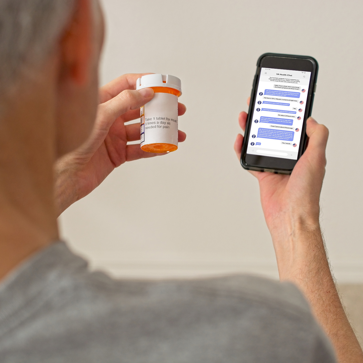 DeptVetAffairs's tweet photo. Did you know you can message VA staff in real time without needing to go to a VA facility? Veterans can get support for non-life-threatening health questions or concerns with the VA Health Chat app.  Visit the VA App Store to download and start chatting today. https://t.co/6zzDt6LAmE