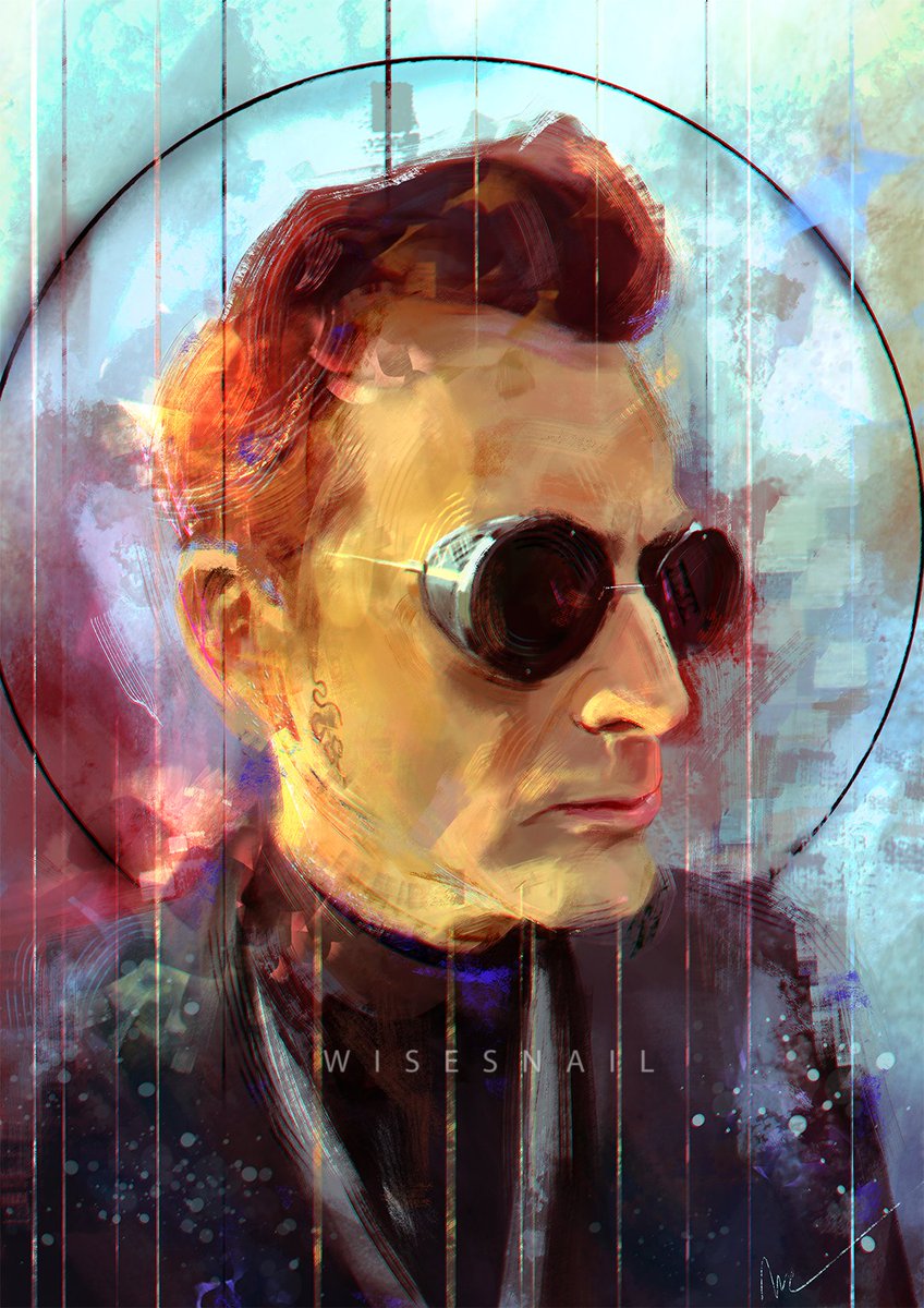 WisesnailArt's tweet photo. Hello my name is Clo and I have a soft spot for this Demon (and for his Angel, previously painted..)

I hope you like this portrait 🩵

#Crowley #DavidTennant #GoodOmens #Wisesnail https://t.co/Nt8MXbwUk5